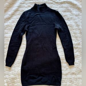 Windsor Black Knit Sweater Dress - Medium